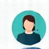 Customer support agent icon